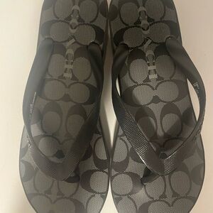 Coach flip flops